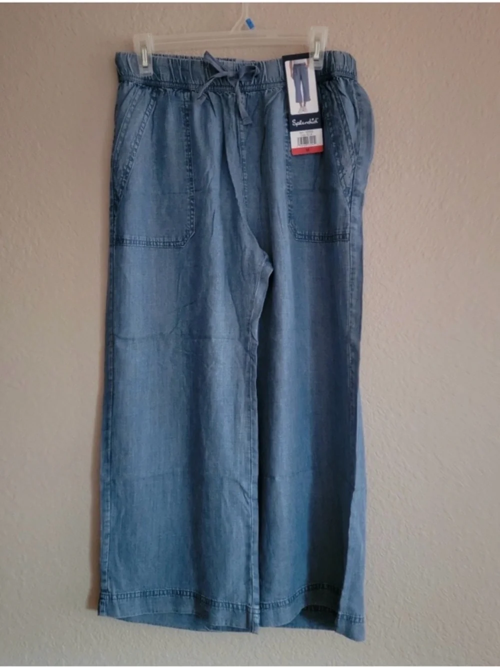 Splendid Light Blue Cropped Wide-Leg Lightweight Jeans - Medium - Picture 5 of 5